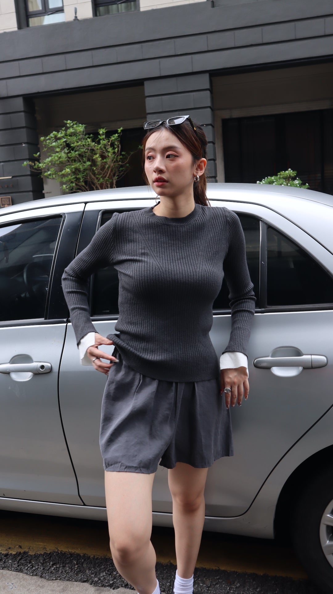 SUNNIA KNIT LONG SLEEVE TOP