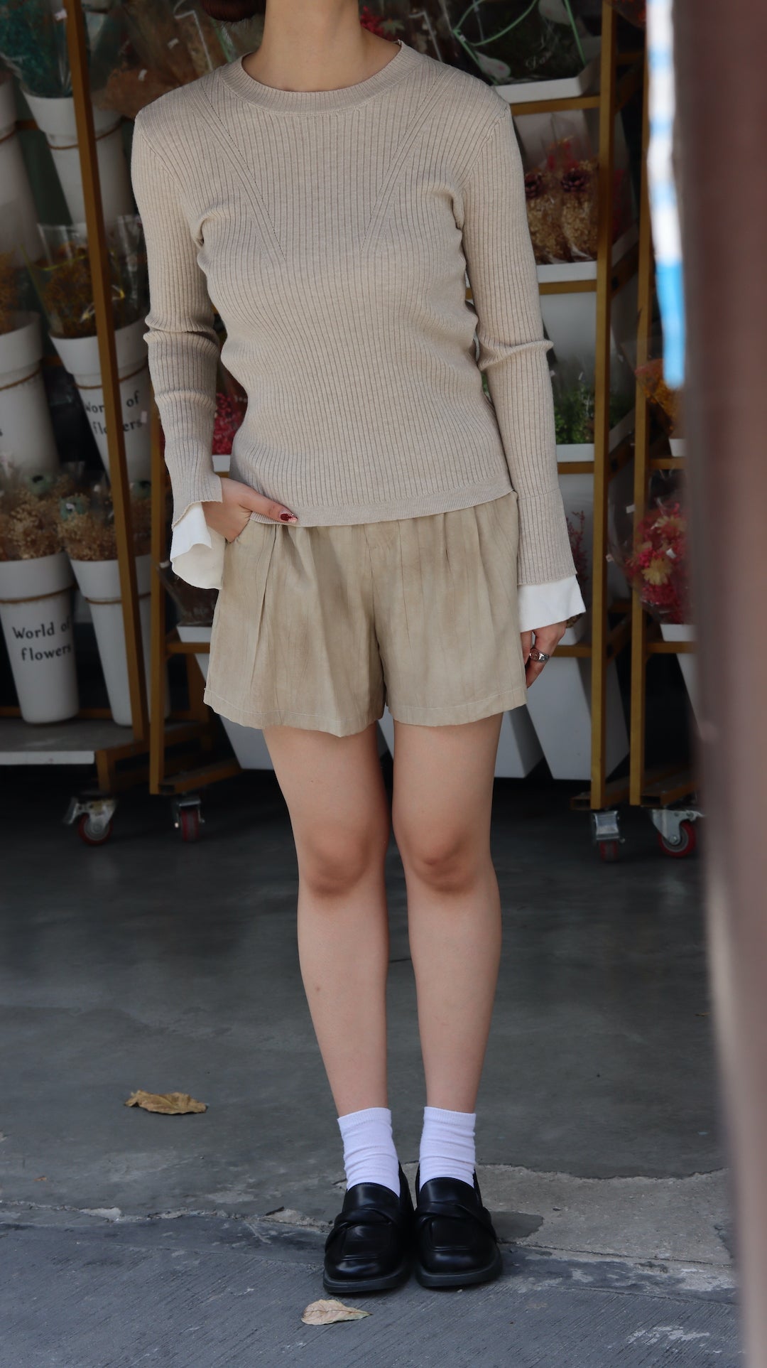 SUNNIA KNIT LONG SLEEVE TOP