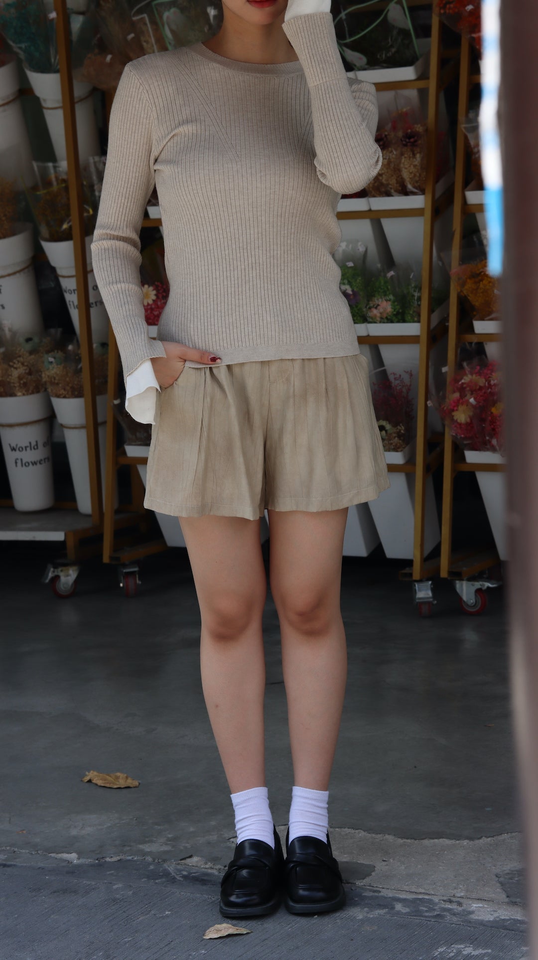 SUNNIA KNIT LONG SLEEVE TOP
