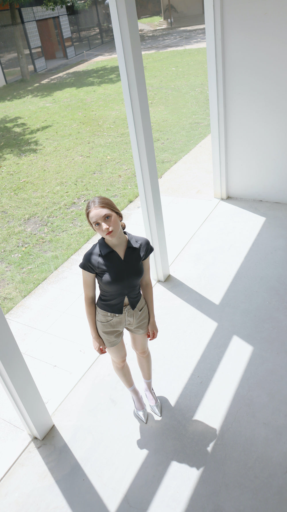 PRESLEY POLO ZIPPER SHIRT - GRAPHITE GREY