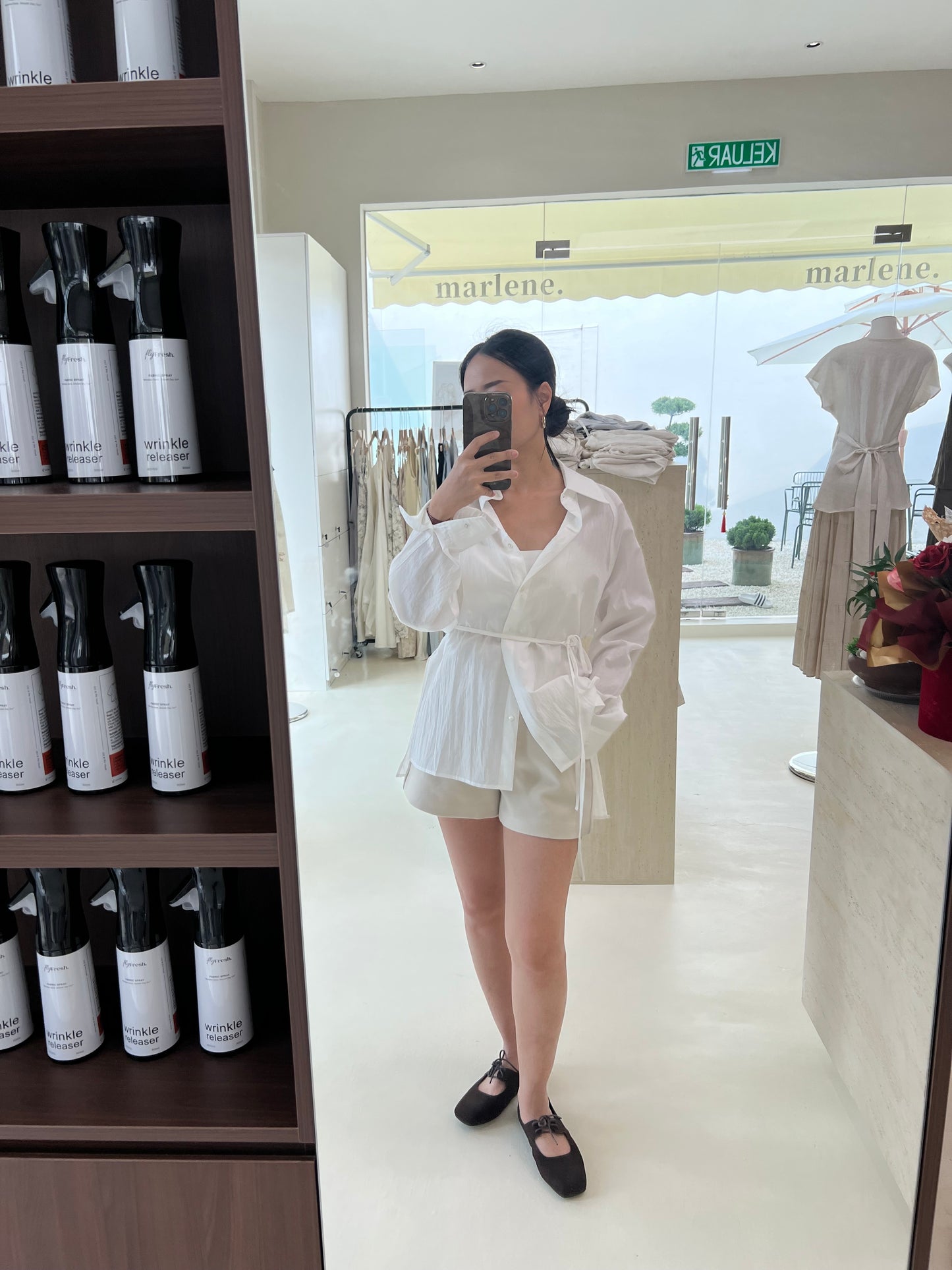CHANTELLE LONG SLEEVES TENCEL BLOUSE
