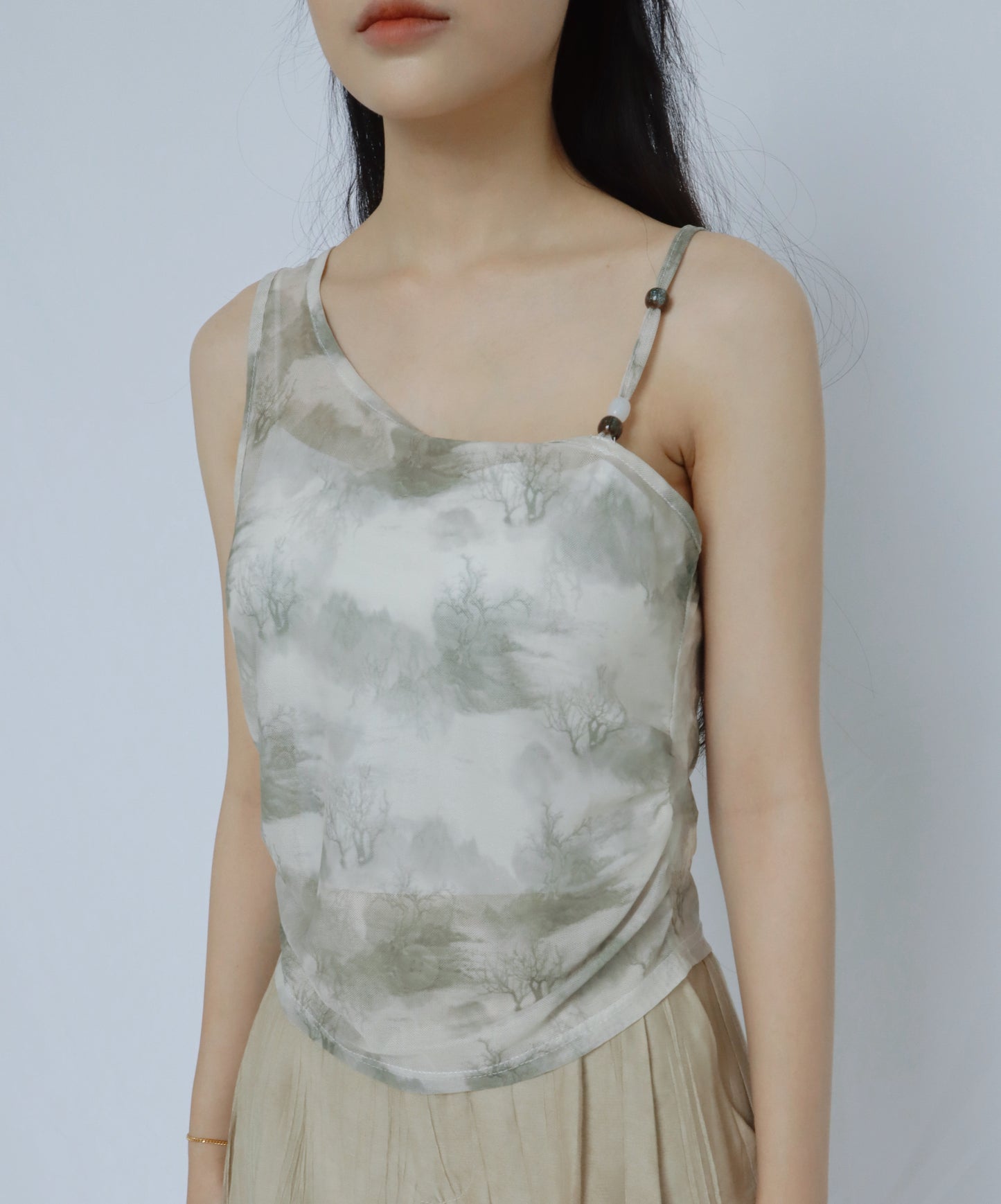 JADEVINE CROSS SHOULDER SINGLET