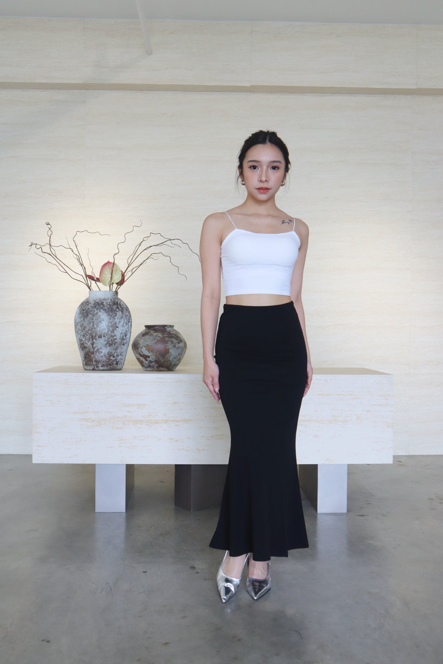 ANNA MERMAID SKIRT BLACK