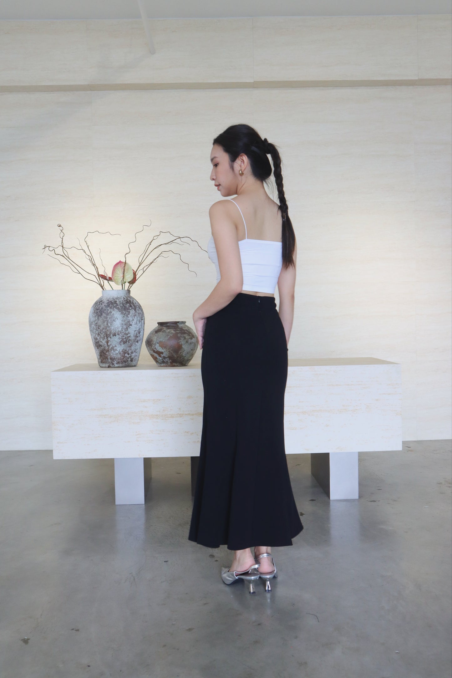 ANNA MERMAID SKIRT BLACK