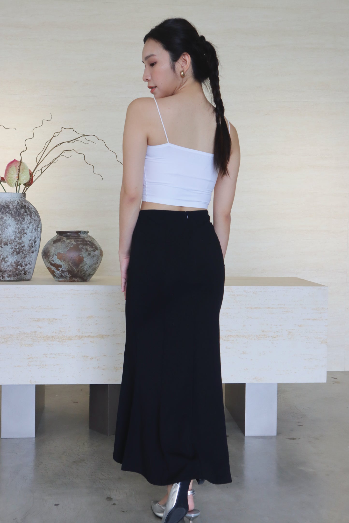 ANNA MERMAID SKIRT BLACK
