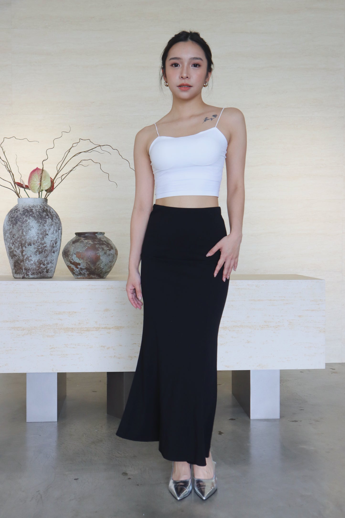 ANNA MERMAID SKIRT BLACK