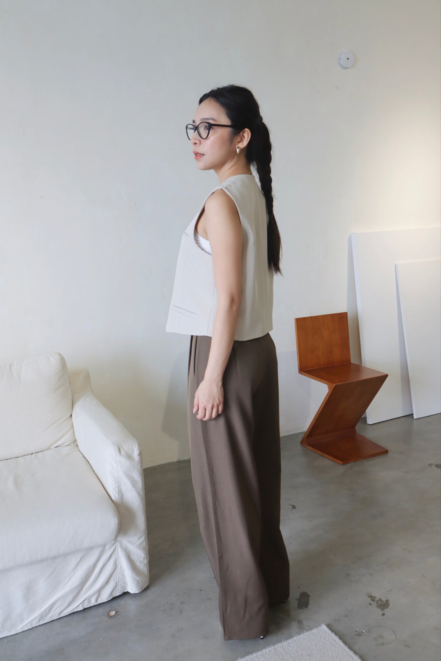 GYNNI BLAZER TOP