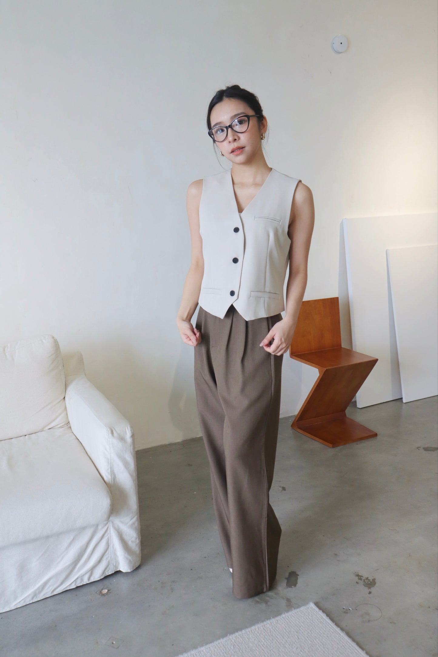 GYNNI BLAZER TOP