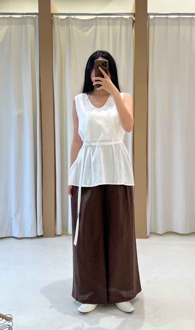 XIXILIE SLEEVELESS WIDE TOP