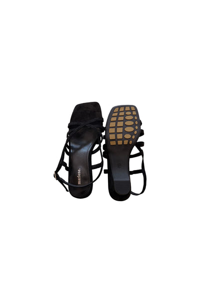 SUMI BLACK WEDGES SHOES
