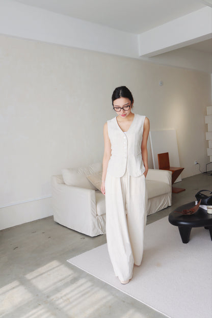LINEN VEST