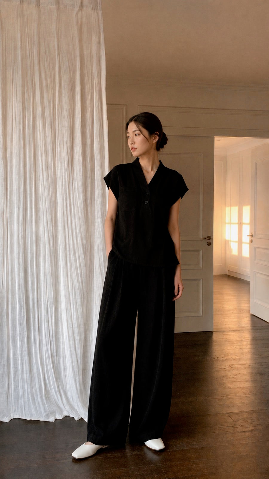 JULLIE LINEN BLOUSE