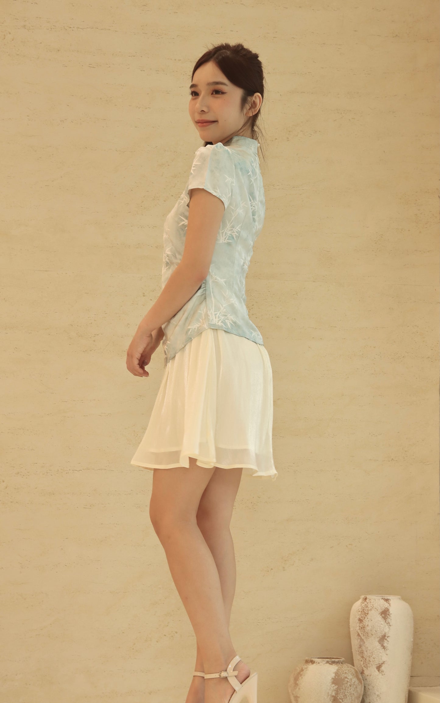CLOUD CHEONGSAM SKIRT