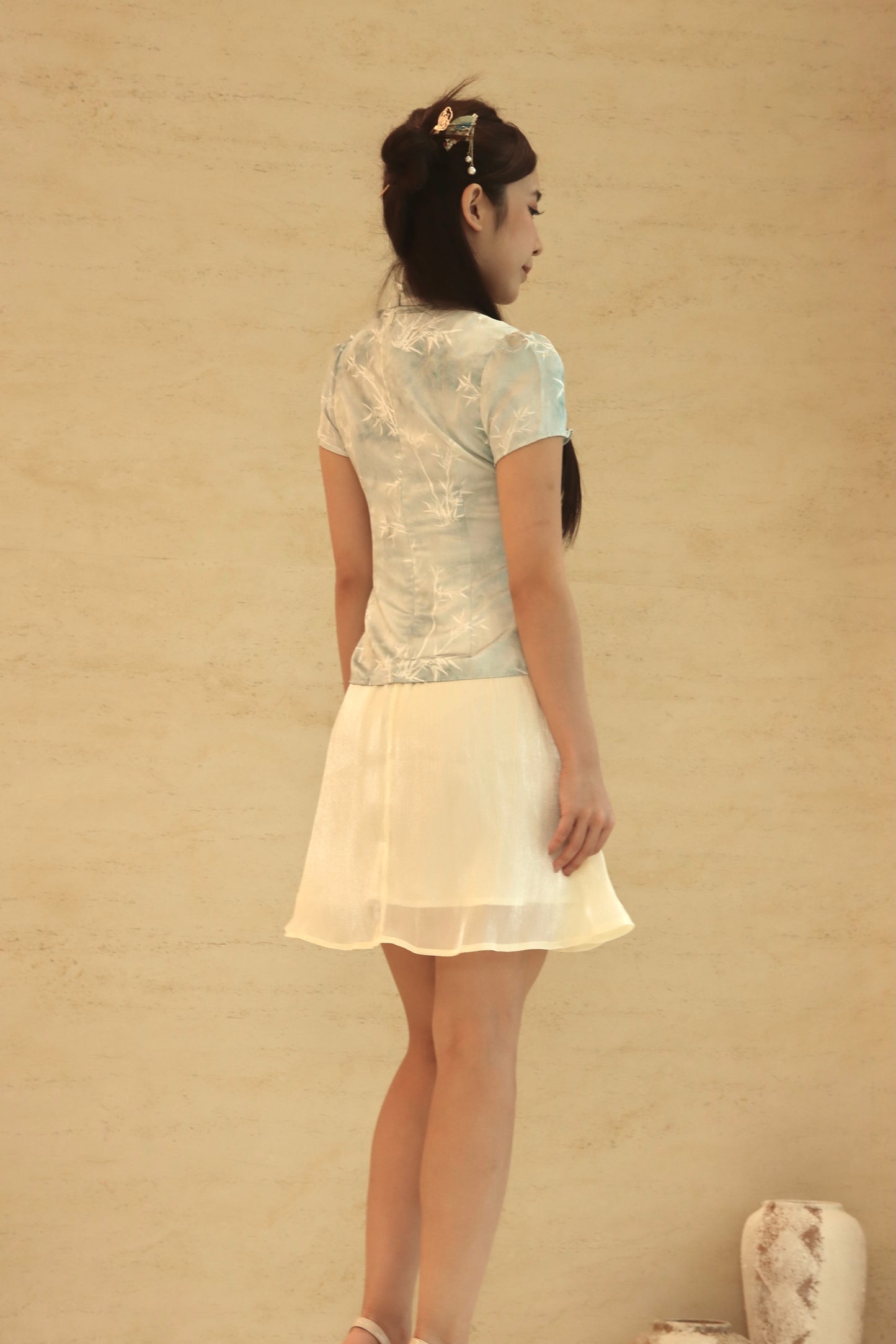 CLOUD CHEONGSAM SKIRT