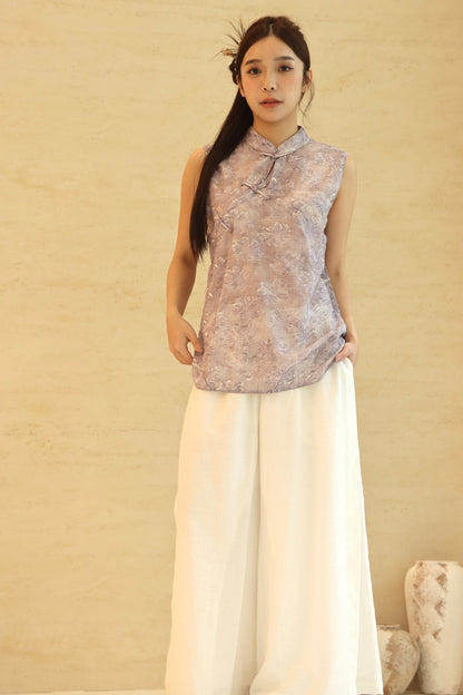 LILIES CHEONGSAM TOP
