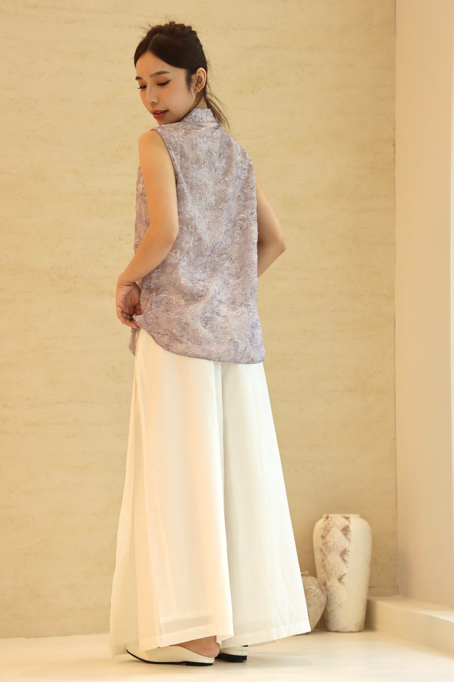 LILIES CHEONGSAM TOP