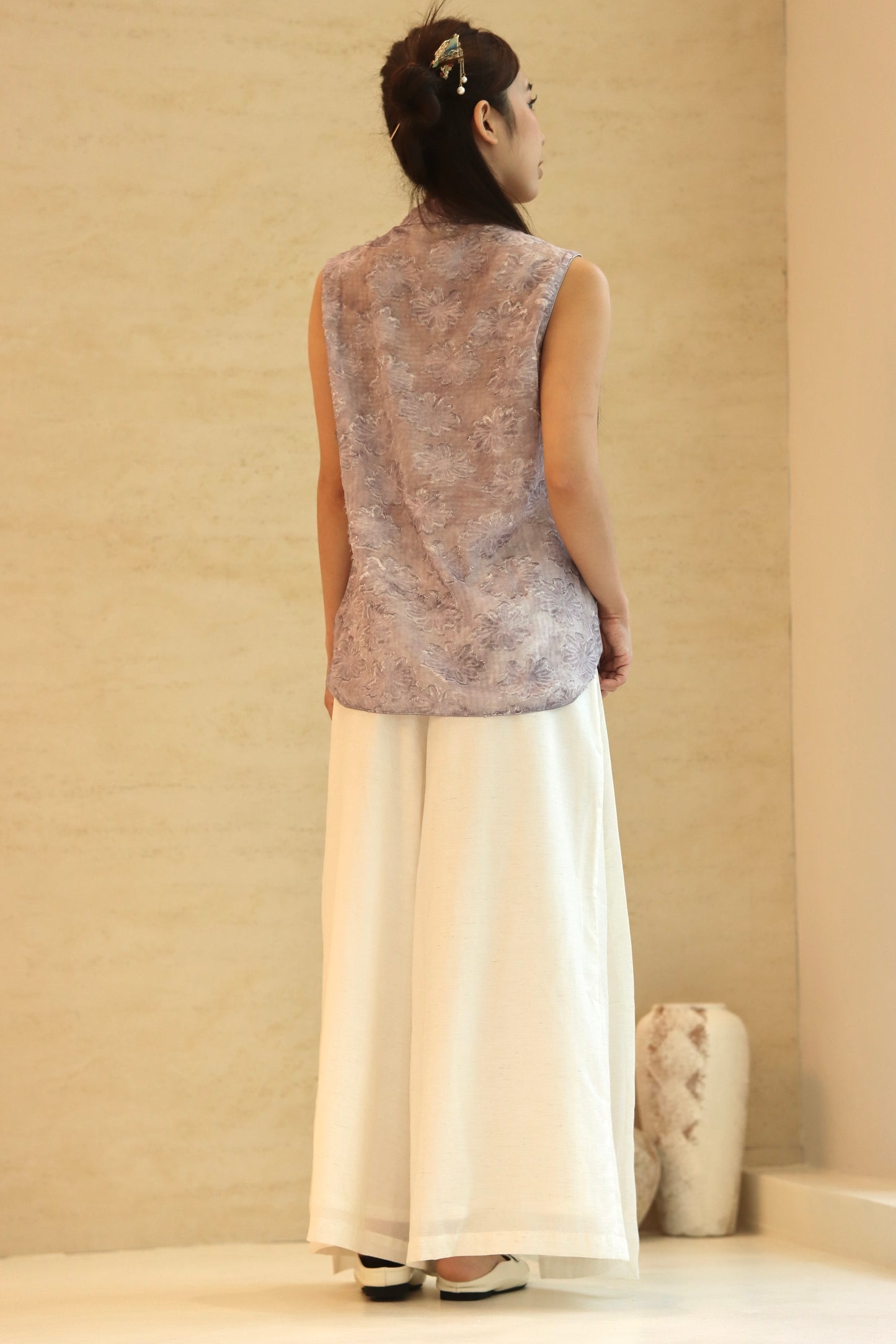 LILIES CHEONGSAM TOP