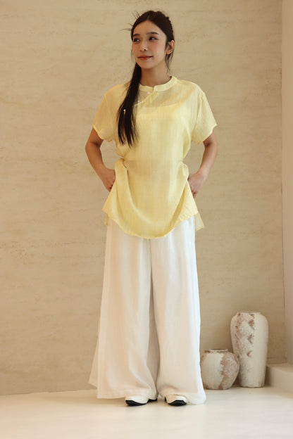 NN YELLOW CHEONGSAM TOP