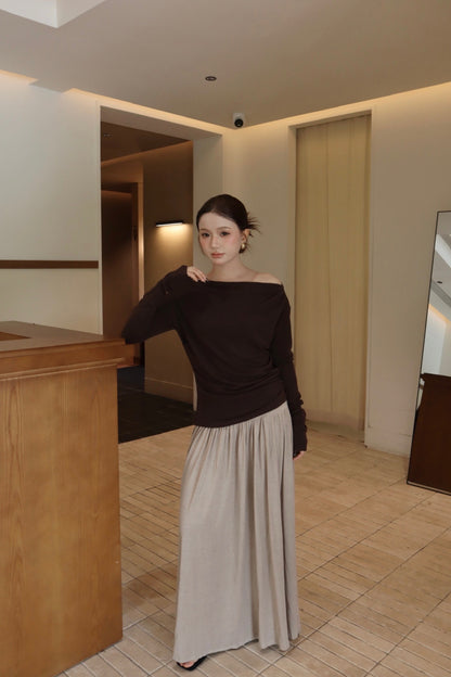 ZEN OFF SHOULDER LG SLEEVE