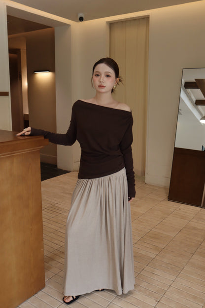 ZEN OFF SHOULDER LG SLEEVE