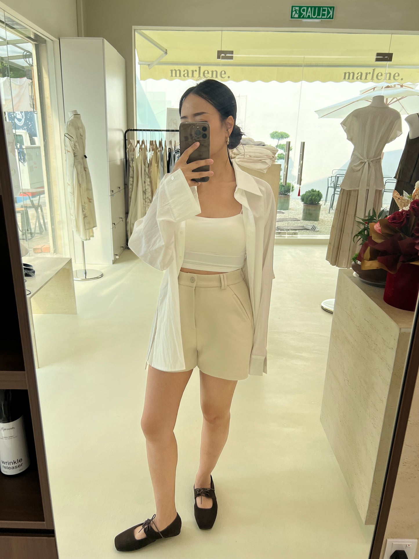 CHANTELLE LONG SLEEVES TENCEL BLOUSE