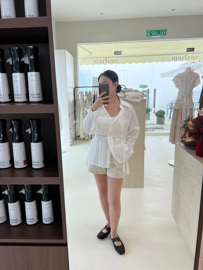 CHANTELLE LONG SLEEVES TENCEL BLOUSE