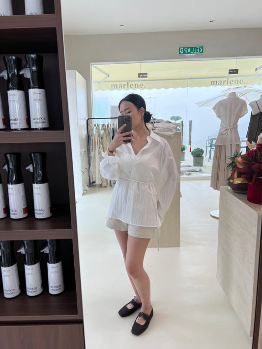 CHANTELLE LONG SLEEVES TENCEL BLOUSE