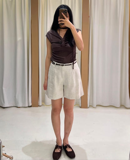 PENNIE BELTED SHORTS