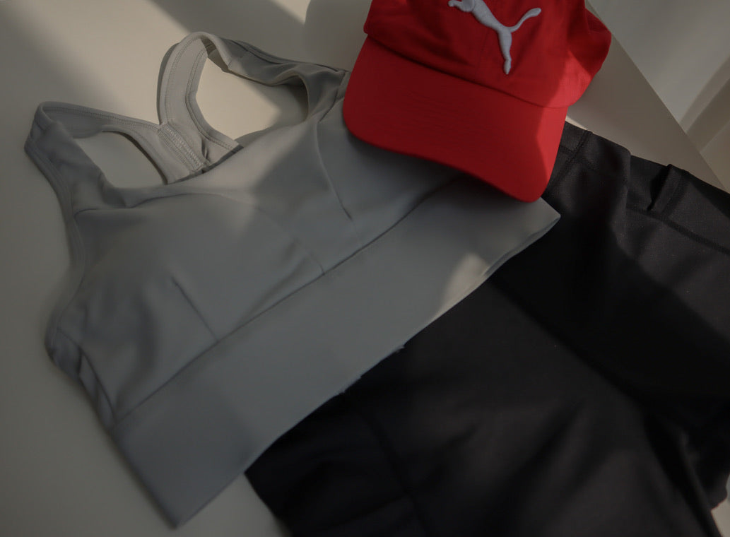 Sports Bra -  Light Grey