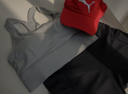 Sports Bra -  Light Grey