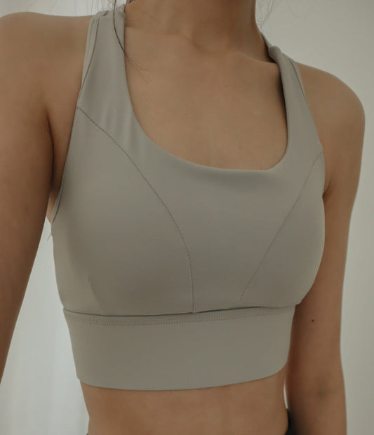 Sports Bra -  Light Grey